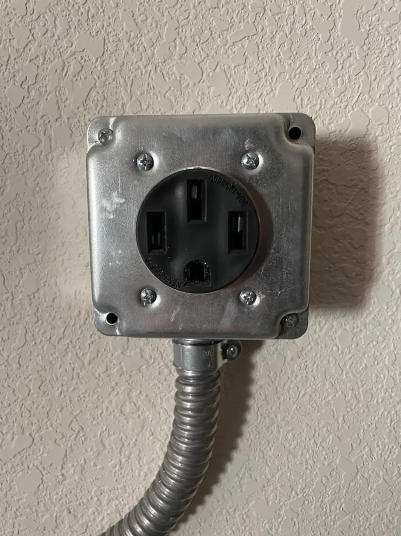 NEMA 14-50 outlet installed for Smart Home Electrical in Bowling Green